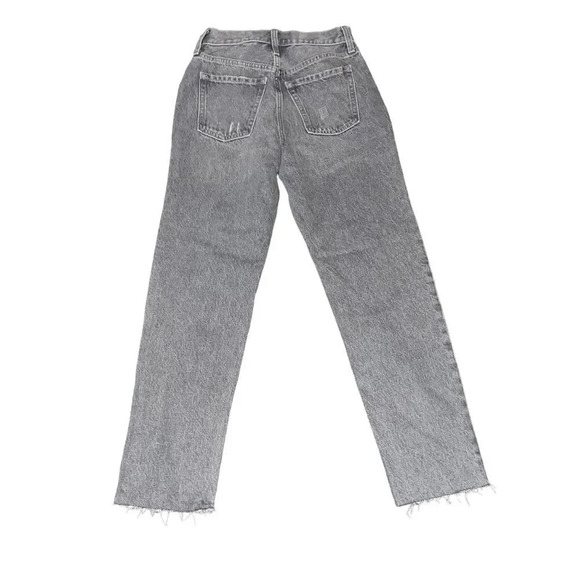 NWT Old Navy Grey Extra High Rise Sky-Hi Straight Secret Slim Pocket‎ Size 00 - Picture 3 of 3